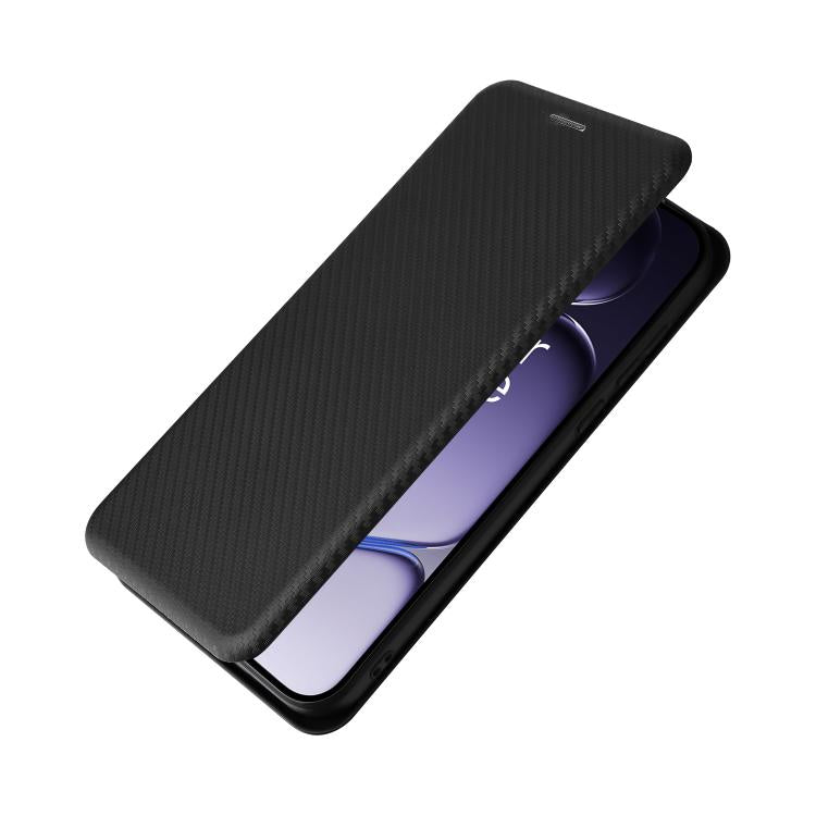 For OnePlus Turbo 6 Carbon Fiber Texture Flip Leather Phone Case