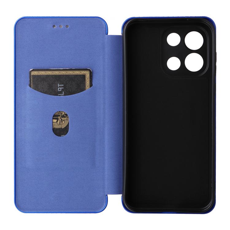For OnePlus Turbo 6 Carbon Fiber Texture Flip Leather Phone Case