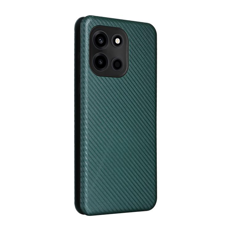 For OnePlus Turbo 6 Carbon Fiber Texture Flip Leather Phone Case