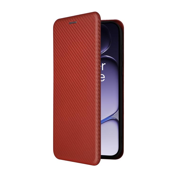 For OnePlus Turbo 6 Carbon Fiber Texture Flip Leather Phone Case