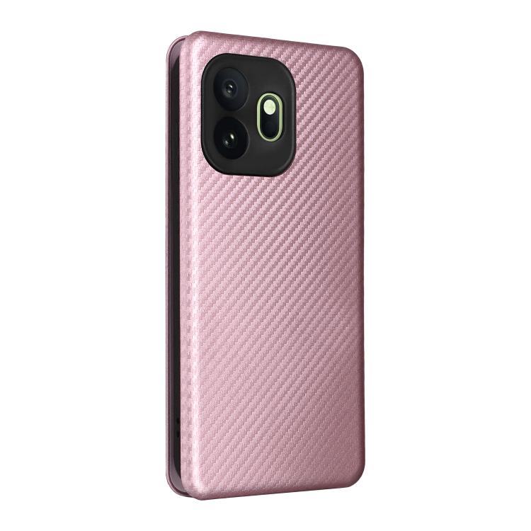 For OnePlus 15T Carbon Fiber Texture Flip Leather Phone Case