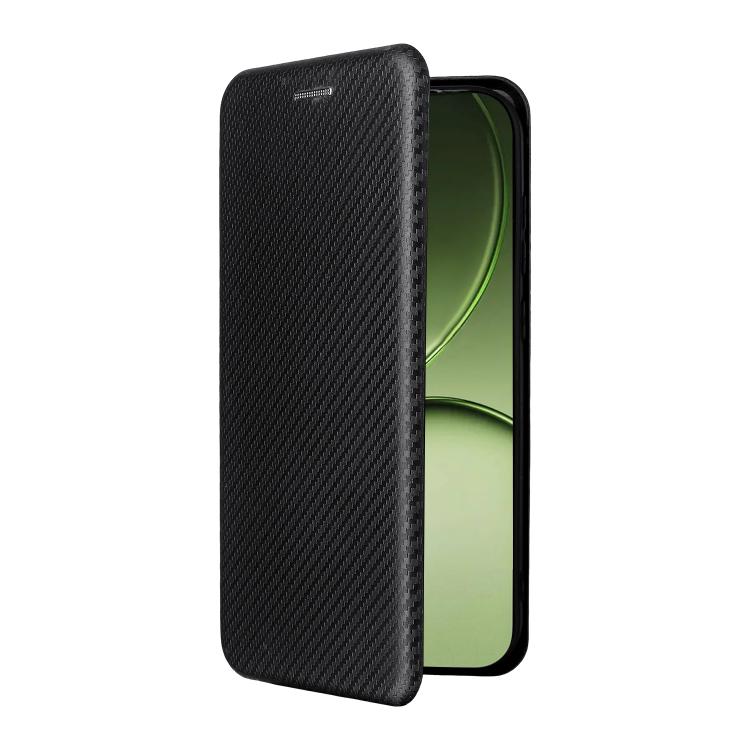 For OnePlus 15T Carbon Fiber Texture Flip Leather Phone Case
