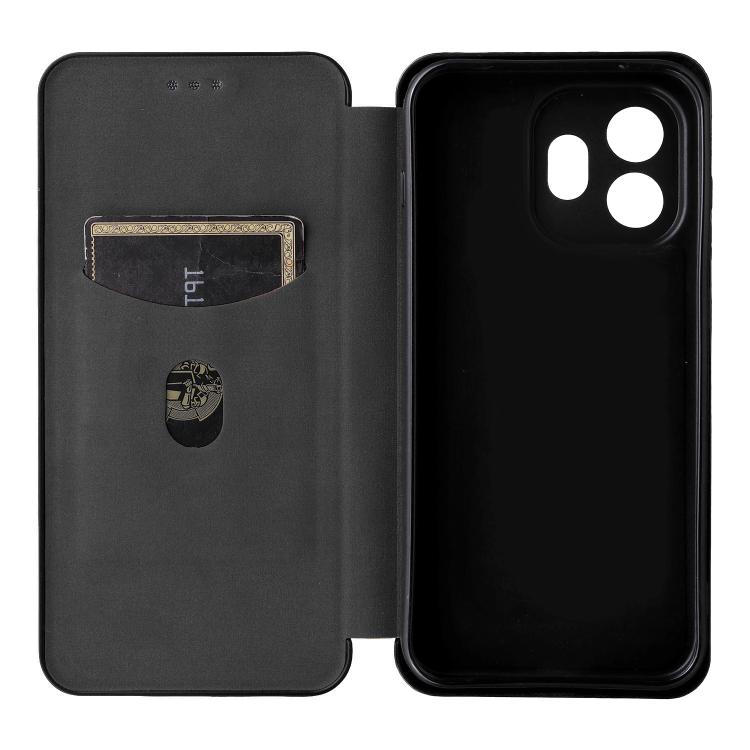 For OnePlus 15T Carbon Fiber Texture Flip Leather Phone Case