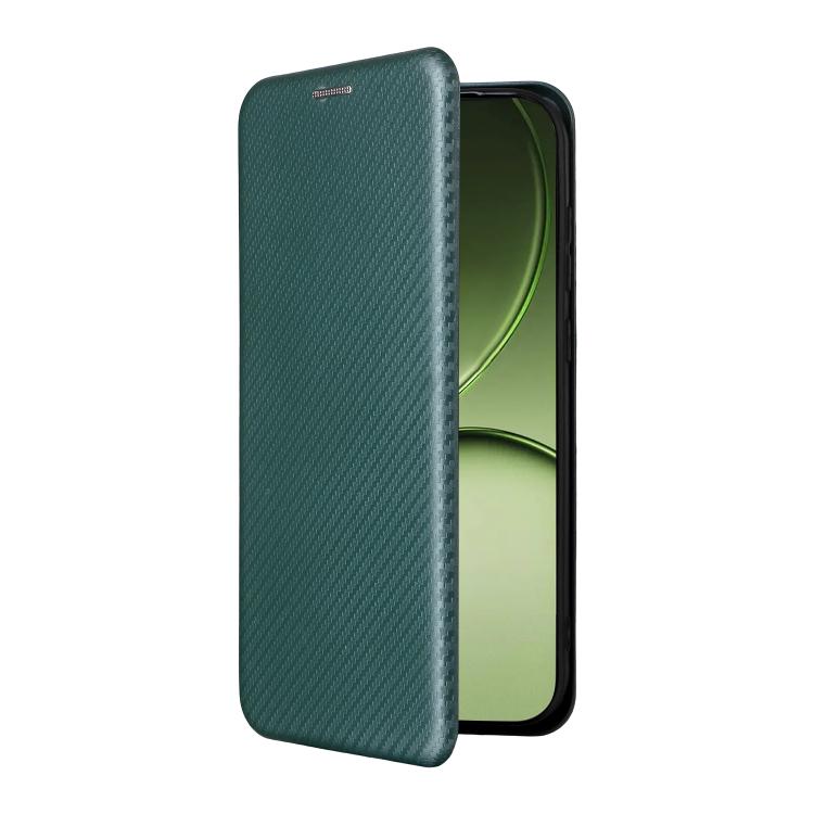 For OnePlus 15T Carbon Fiber Texture Flip Leather Phone Case