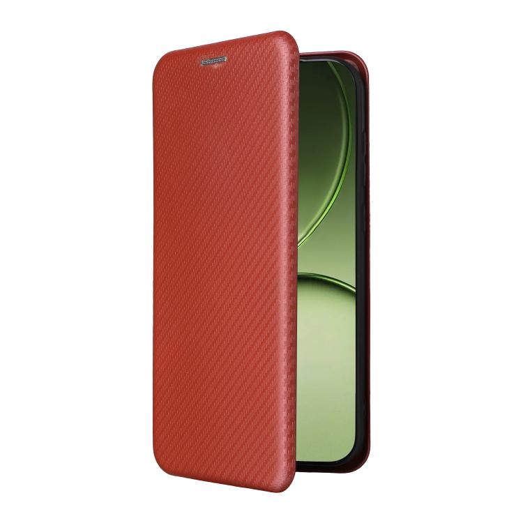 For OnePlus 15T Carbon Fiber Texture Flip Leather Phone Case