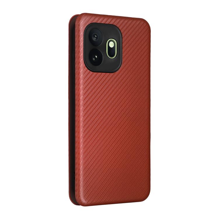 For OnePlus 15T Carbon Fiber Texture Flip Leather Phone Case