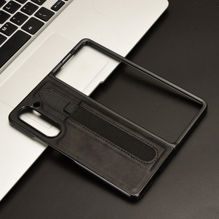 For Samsung Galaxy Z Fold5 Vintage Texture Phone Case with Pen Slot