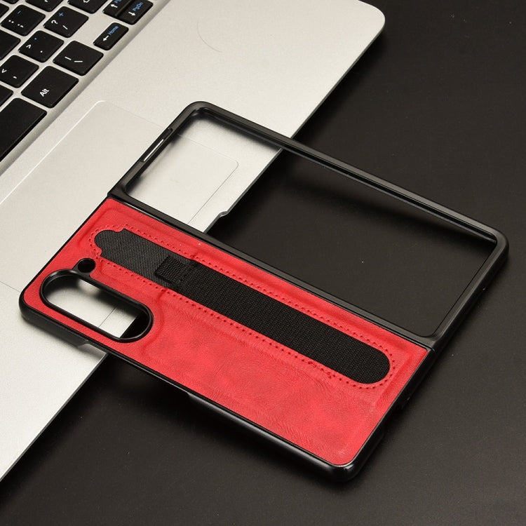 For Samsung Galaxy Z Fold5 Vintage Texture Phone Case with Pen Slot