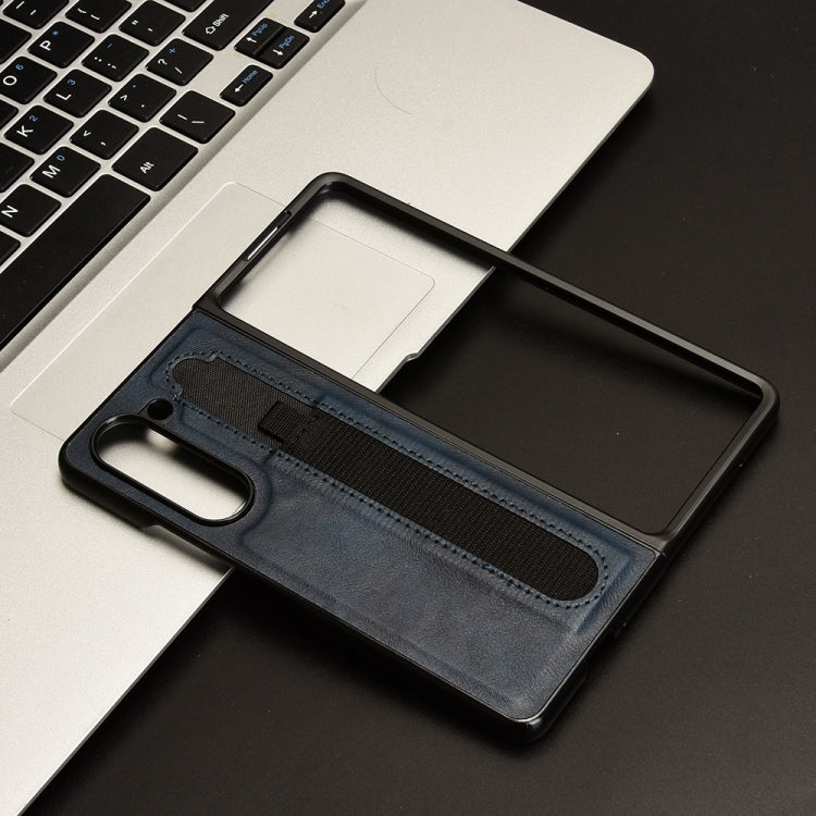 For Samsung Galaxy Z Fold5 Vintage Texture Phone Case with Pen Slot
