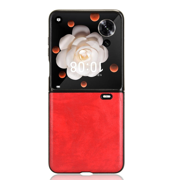 For Honor Magic V Flip Litchi Texture Back Cover Phone Case