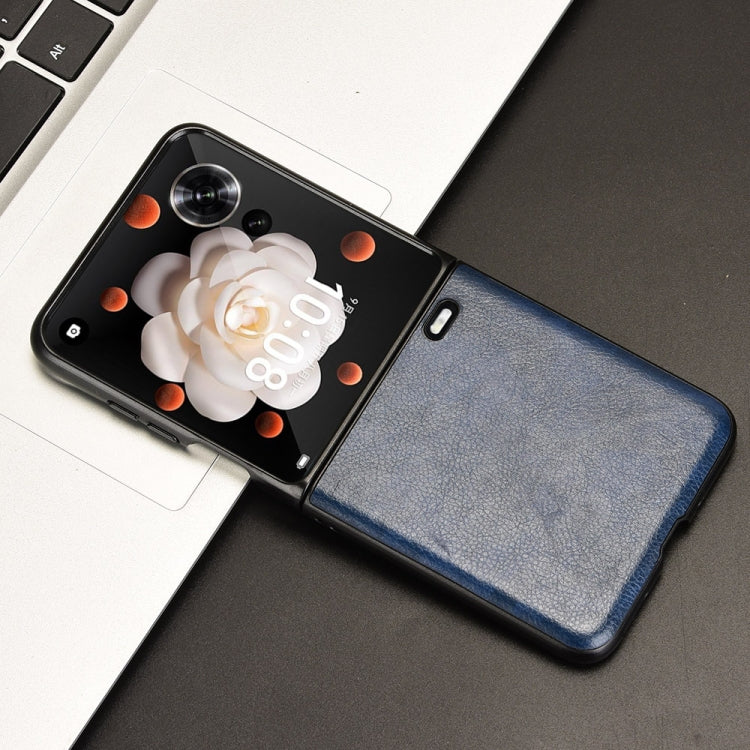 For Honor Magic V Flip Litchi Texture Back Cover Phone Case