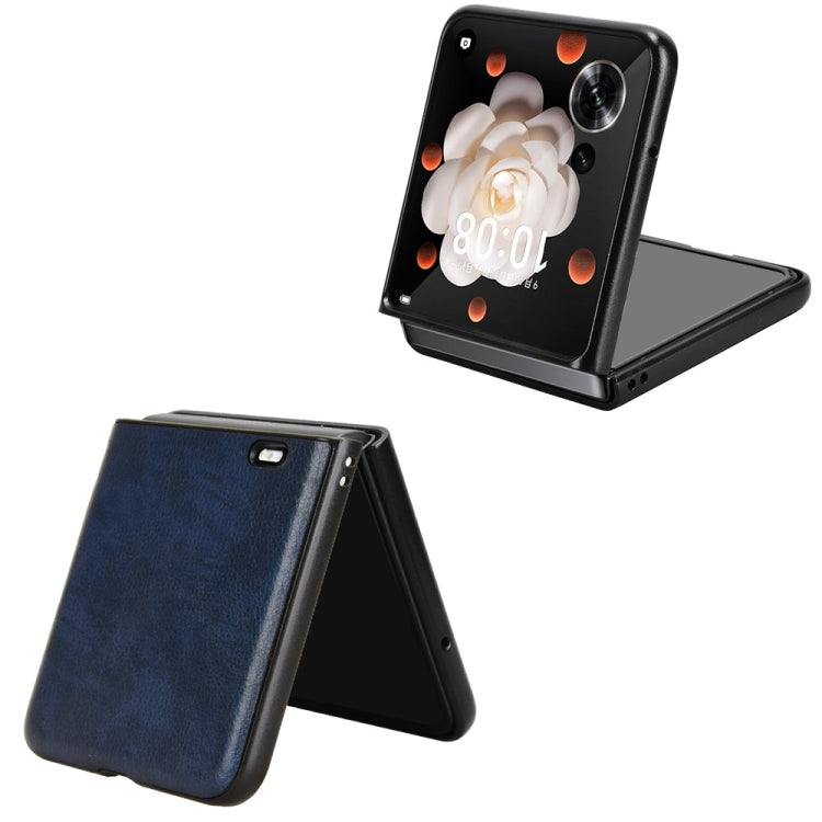 For Honor Magic V Flip Litchi Texture Back Cover Phone Case