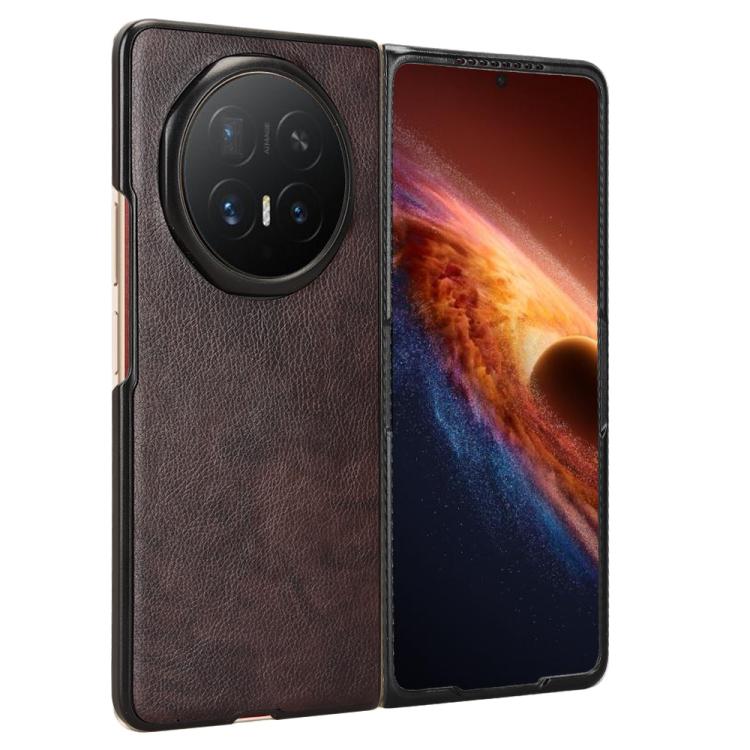 For Honor Magic V6 Litchi Texture Back Cover Phone Case