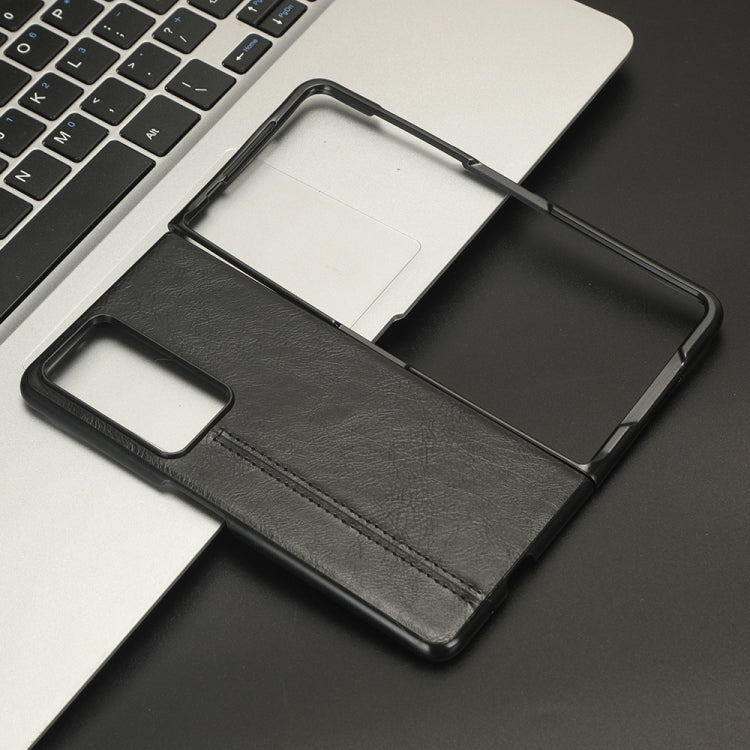 For Honor Magic V2 Cow Pattern Sewing Back Cover Phone Case