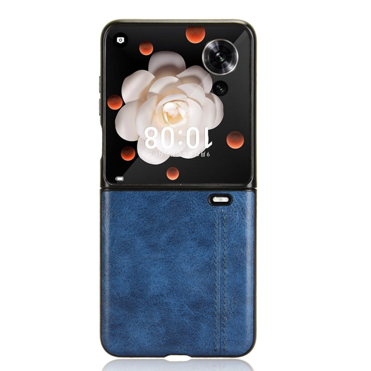 For Honor Magic V Flip Cow Pattern Sewing Back Cover Phone Case