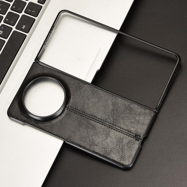 For Honor Magic V5 Cow Pattern Sewing Back Cover Phone Case