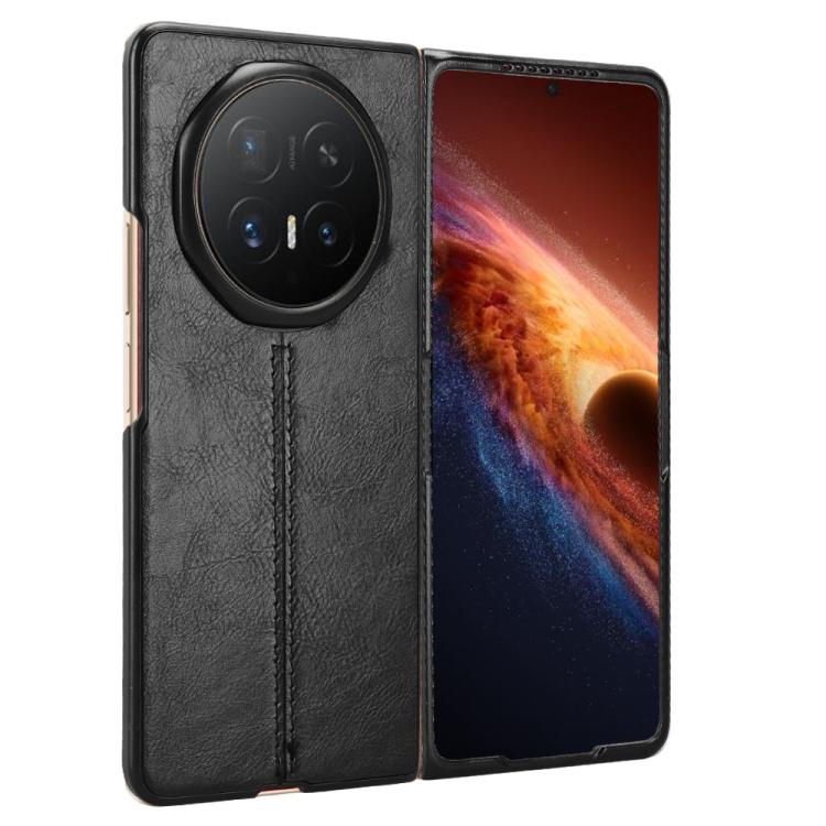 For Honor Magic V6 Cow Pattern Sewing Back Cover Phone Case
