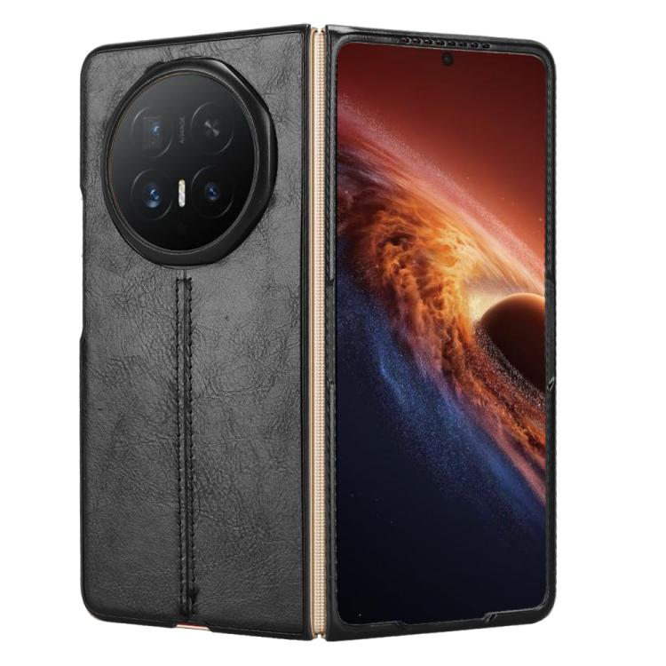 For Honor Magic V6 Cow Pattern Sewing Back Cover Phone Case
