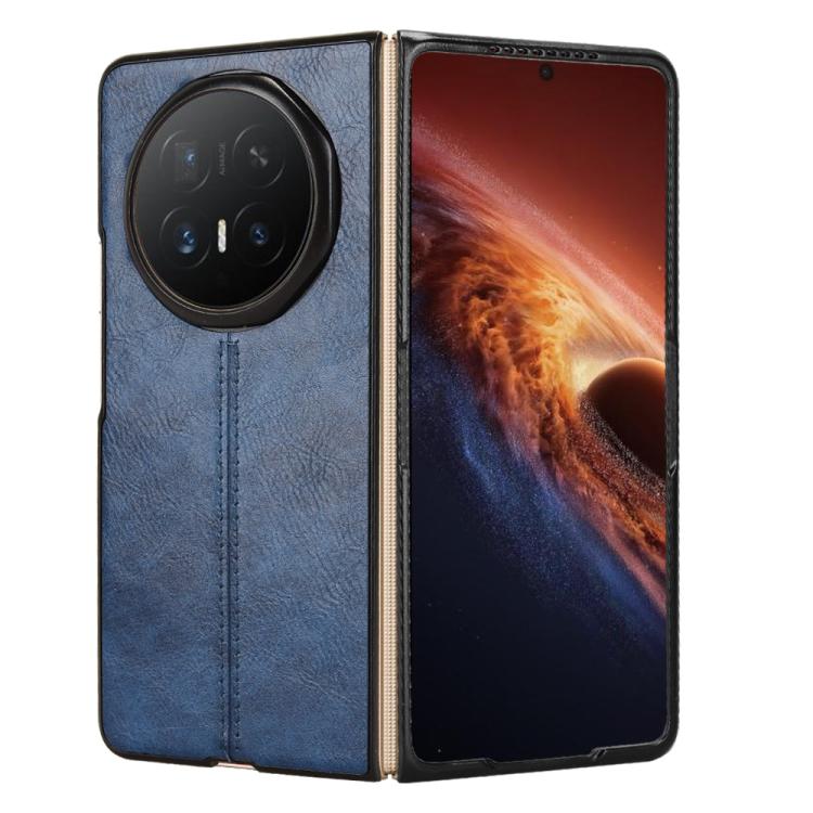 For Honor Magic V6 Cow Pattern Sewing Back Cover Phone Case