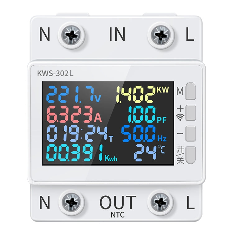 KWS-302L 170-270V Multifunctional AC Digital Display Rail Voltage and Current Monitoring Meter