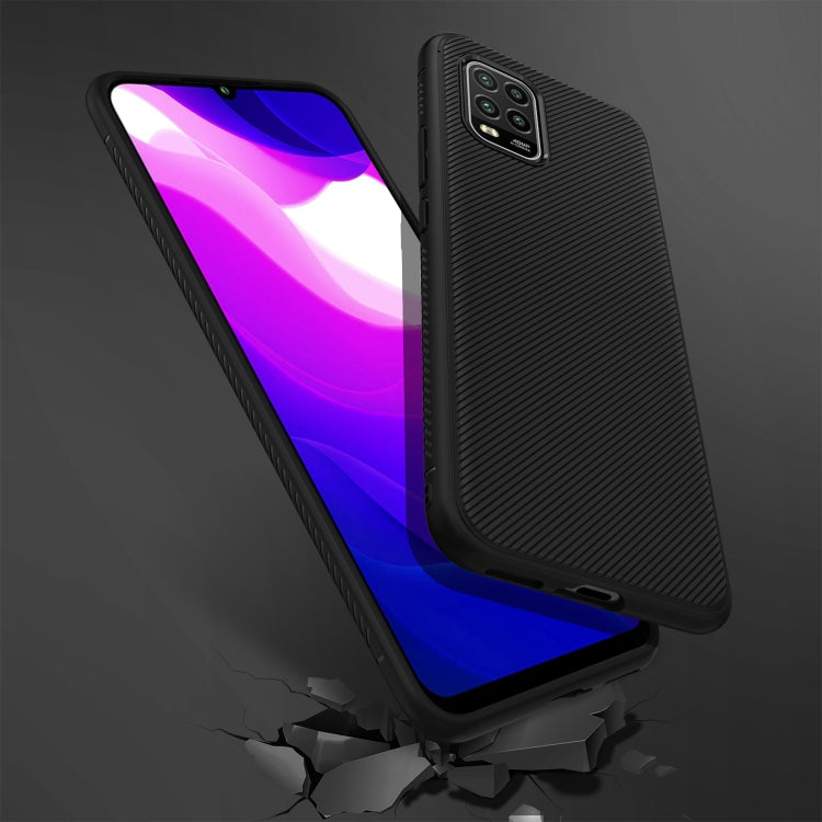 For Xiaomi Mi 10 Lite Lenuo Leshen Series Stripe Texture TPU Case