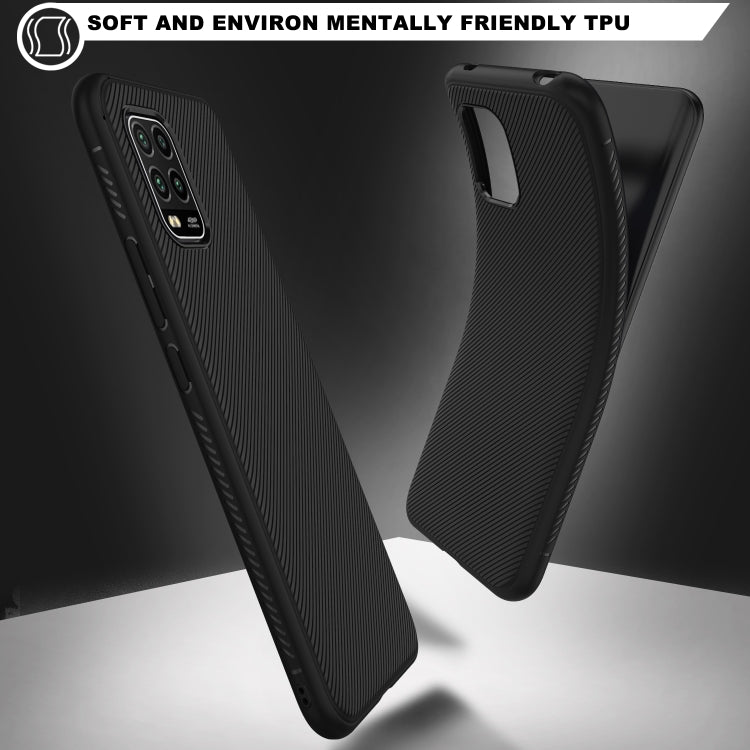 For Xiaomi Mi 10 Lite Lenuo Leshen Series Stripe Texture TPU Case