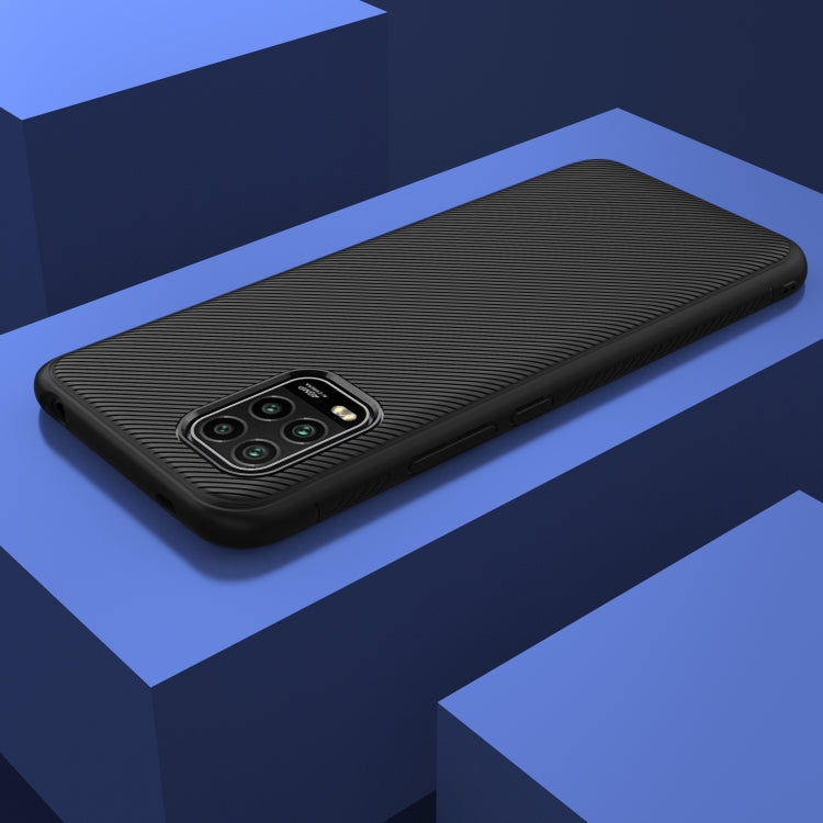For Xiaomi Mi 10 Lite Lenuo Leshen Series Stripe Texture TPU Case