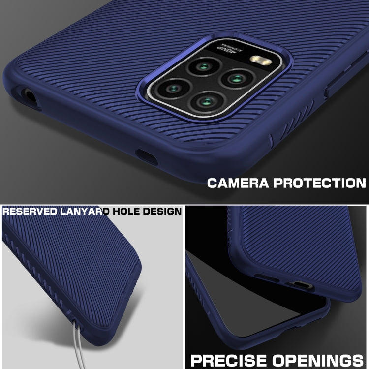 For Xiaomi Mi 10 Lite Lenuo Leshen Series Stripe Texture TPU Case
