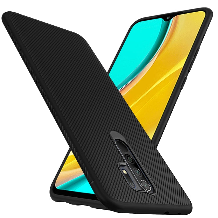 For Xiaomi Redmi 9 Lenuo Leshen Series Stripe Texture TPU Case