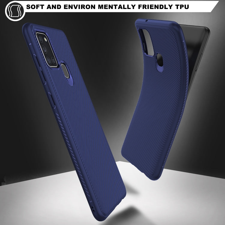 For Samsung Galaxy A21s Lenuo Leshen Series Stripe Texture TPU Case