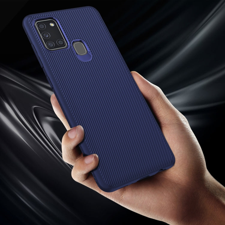 For Samsung Galaxy A21s Lenuo Leshen Series Stripe Texture TPU Case