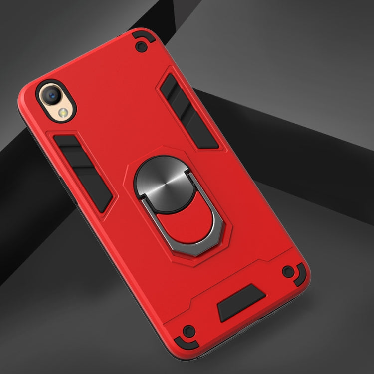 For OPPO A37 2 in 1 Armour Series PC + TPU Protective Case with Ring Holder