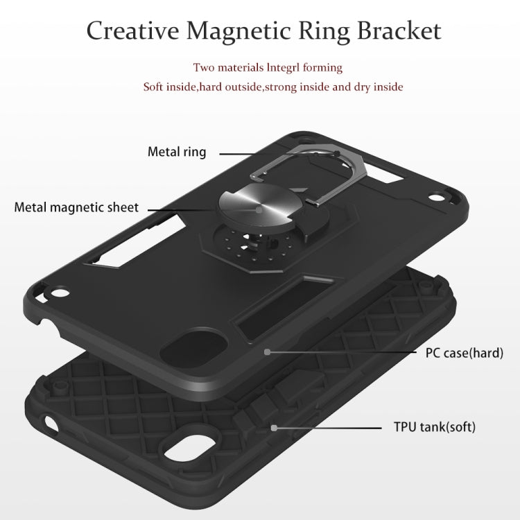 For OPPO A37 2 in 1 Armour Series PC + TPU Protective Case with Ring Holder