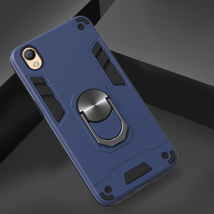 For OPPO A37 2 in 1 Armour Series PC + TPU Protective Case with Ring Holder