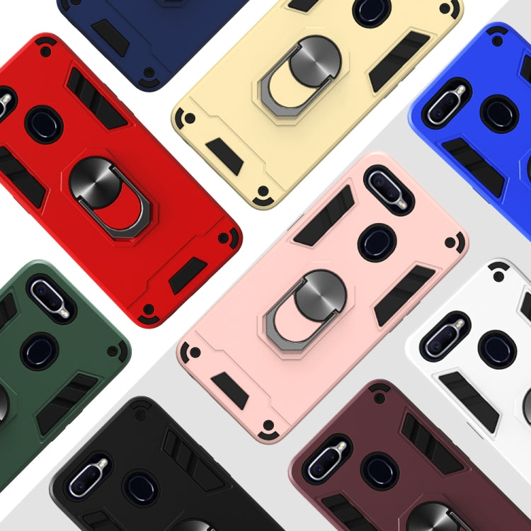 For OPPO F9 & F9 Pro 2 in 1 Armour Series PC + TPU Protective Case with Ring Holder