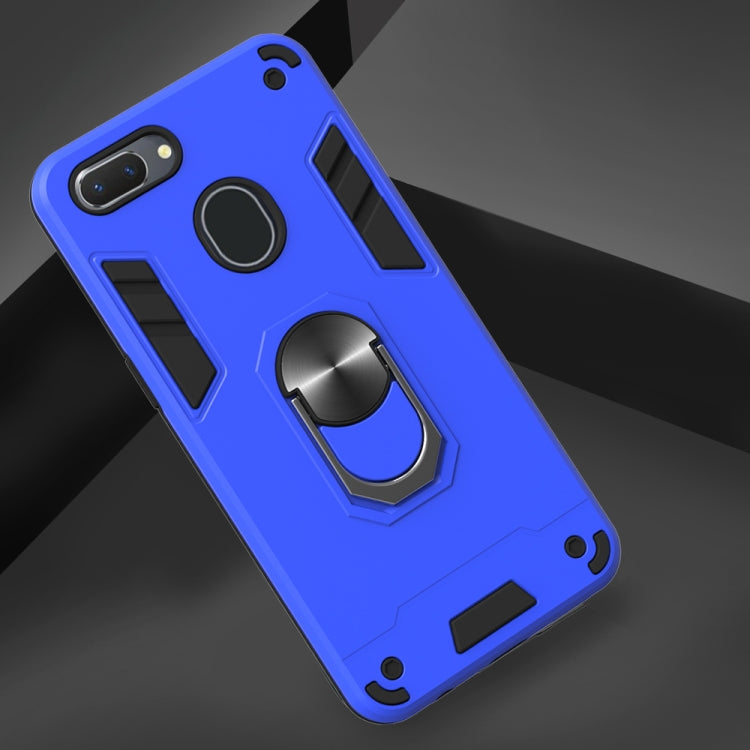 For OPPO Realme 2 2 in 1 Armour Series PC + TPU Protective Case with Ring Holder