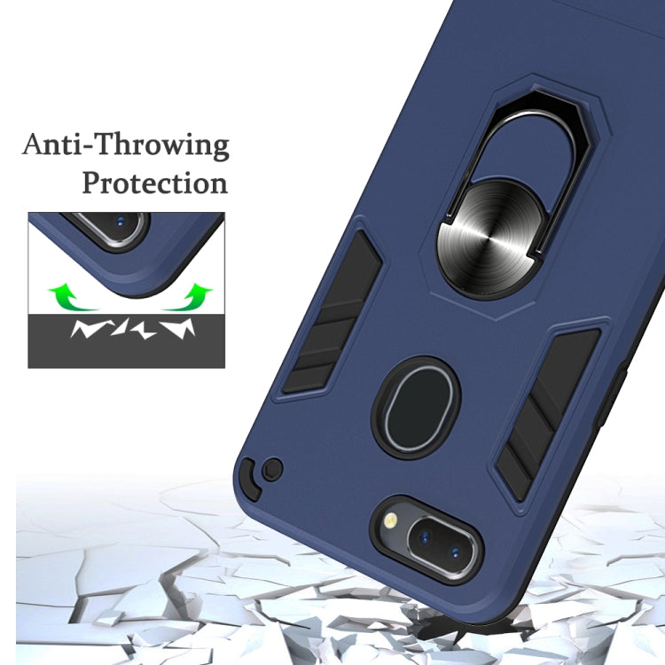 For OPPO Realme 2 2 in 1 Armour Series PC + TPU Protective Case with Ring Holder