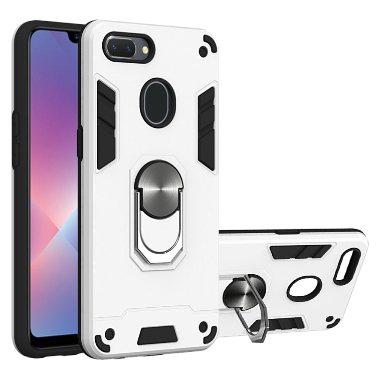 For OPPO Realme 2 2 in 1 Armour Series PC + TPU Protective Case with Ring Holder