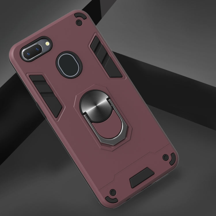 For OPPO Realme 2 2 in 1 Armour Series PC + TPU Protective Case with Ring Holder