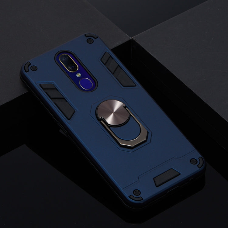 For OPPO F11 & A9 2 in 1 Armour Series PC + TPU Protective Case with Ring Holder