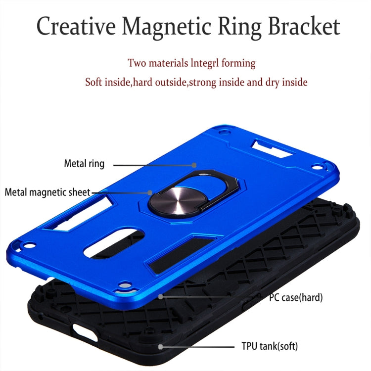 For OPPO K3 & Realme X 2 in 1 Armour Series PC + TPU Protective Case with Ring Holder