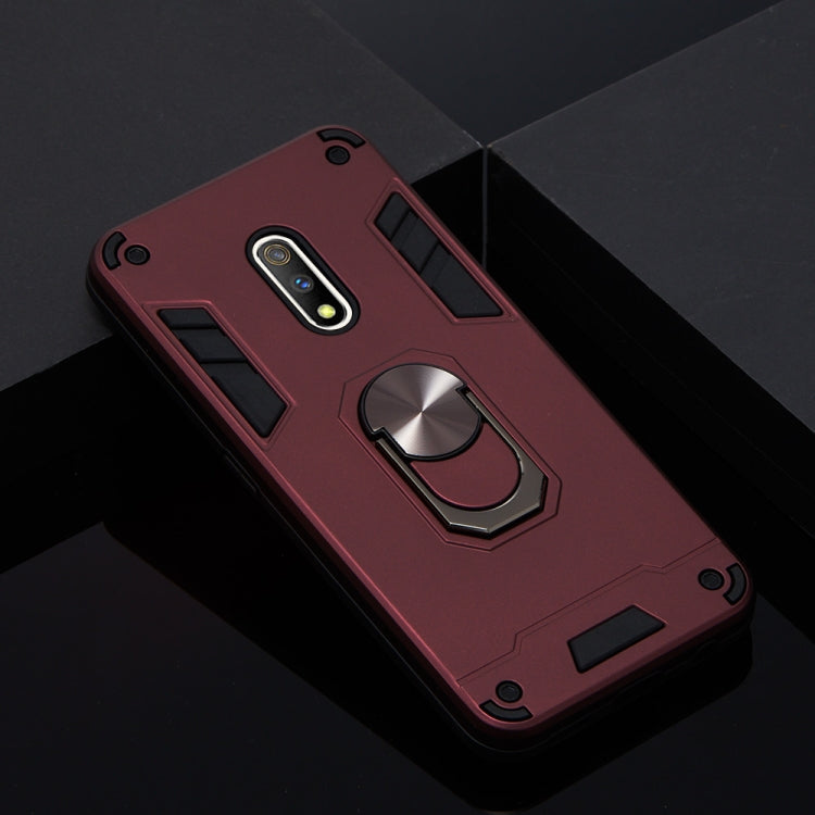 For OPPO K3 & Realme X 2 in 1 Armour Series PC + TPU Protective Case with Ring Holder