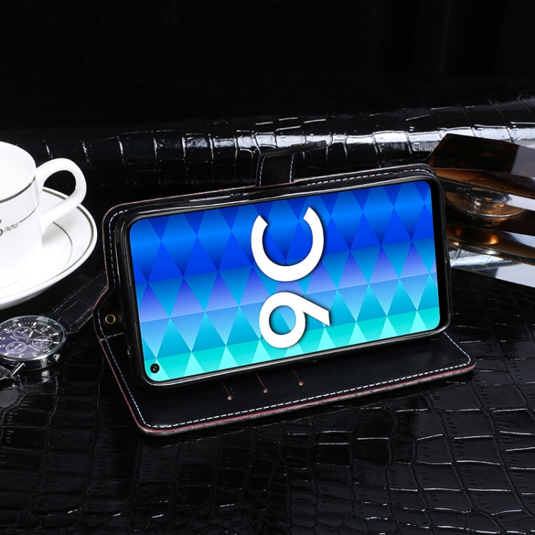 For Huawei Honor 9C idewei Crocodile Texture Horizontal Flip Leather Case with Holder & Card Slots & Wallet