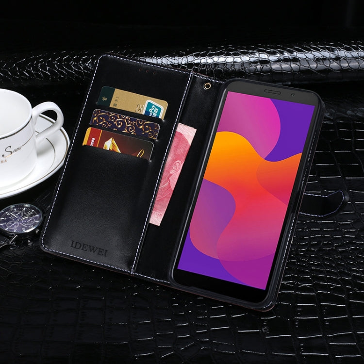 For Huawei Honor 9S idewei Crocodile Texture Horizontal Flip Leather Case with Holder & Card Slots & Wallet