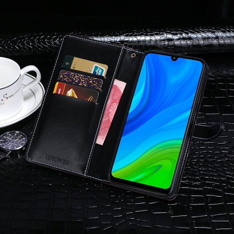 For Huawei P Smart 2020 idewei Crocodile Texture Horizontal Flip Leather Case with Holder & Card Slots & Wallet