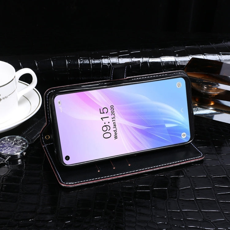 For Oukitel C18 Pro idewei Crocodile Texture Horizontal Flip Leather Case with Holder & Card Slots & Wallet