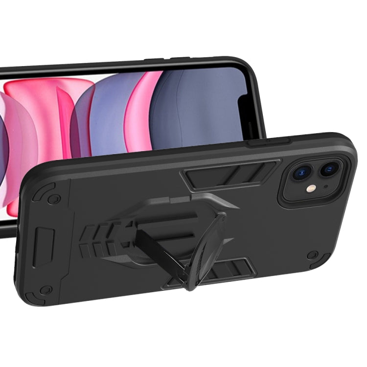 For iPhone 11 Pro 2 in 1 Armor Knight Series PC + TPU Protective Case with Invisible Holder