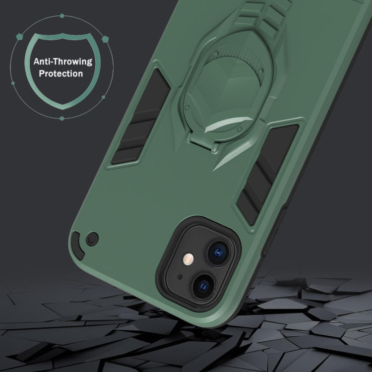 For iPhone 11 Pro Max 2 in 1 Armor Knight Series PC + TPU Protective Case with Invisible Holder