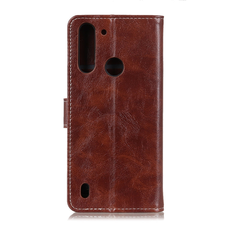 For Motorola Moto One Fusion Retro Crazy Horse Texture Horizontal Flip Leather Case with Holder & Card Slots & Photo Frame & Wallet