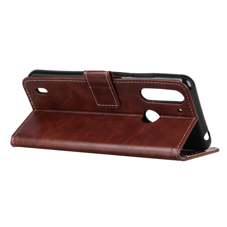 For Motorola Moto One Fusion Retro Crazy Horse Texture Horizontal Flip Leather Case with Holder & Card Slots & Photo Frame & Wallet